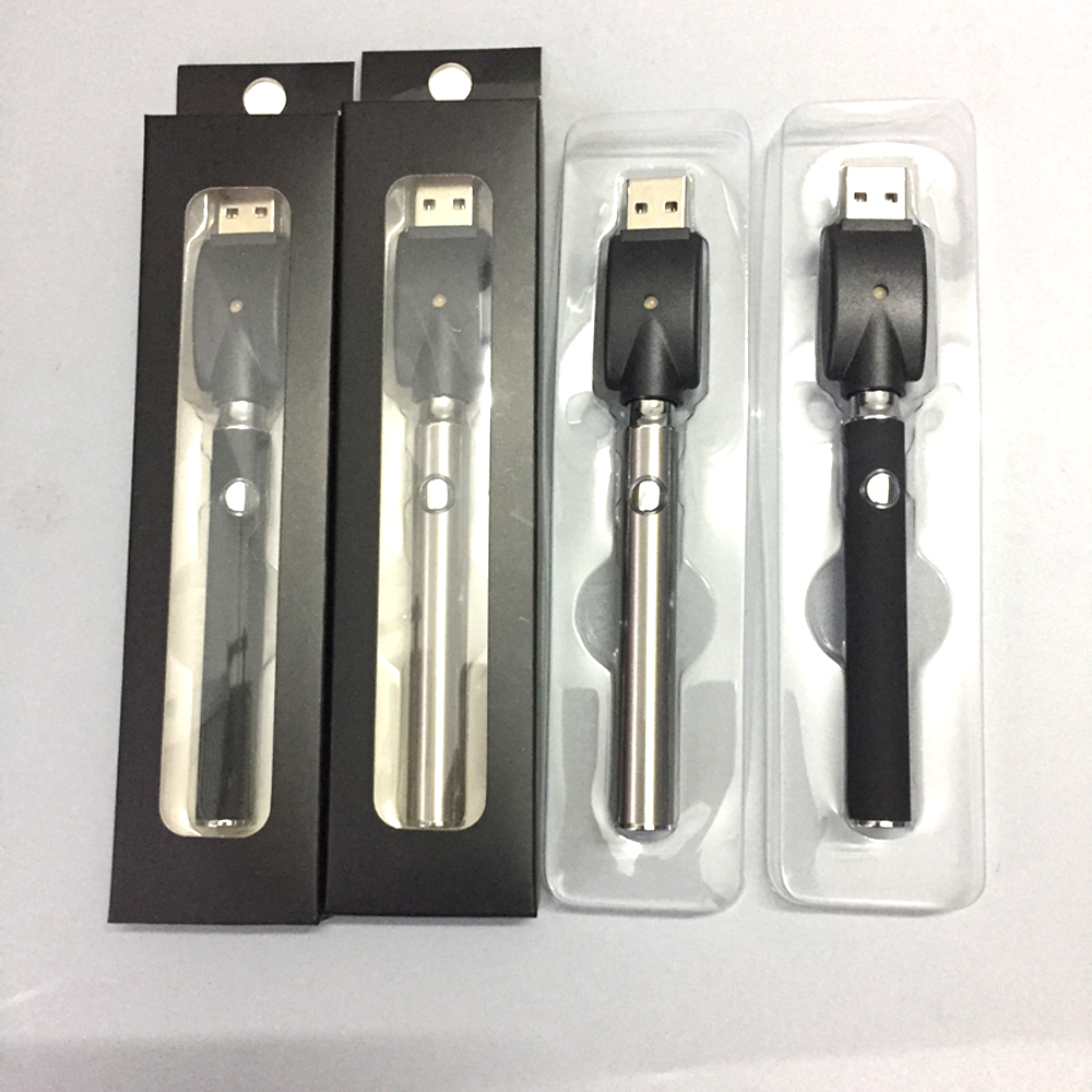 

Thick oil vape pen 510 battery adjustable voltage ecig battery preheat 350mah Lo wax pen with USB charger For disposable atomizer