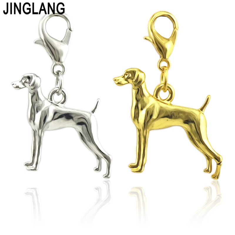 

JINGLANG Fashion Alloy Dog Charms Pendants DIY Necklace Bracelet Keychain Making Jewelry Accessories wholesale