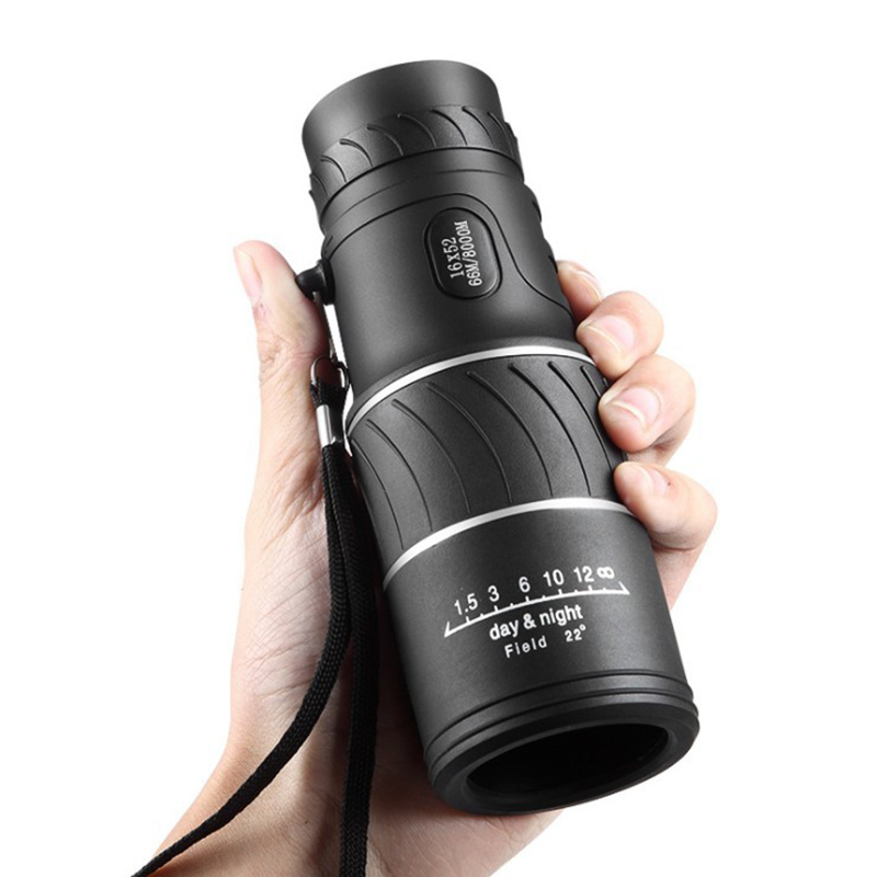 

16X52 HD Pocket Monocular Focus Optic Lens Handheld Travel Telescope Night Vision Binocular Spotting Scope Camping Hunting