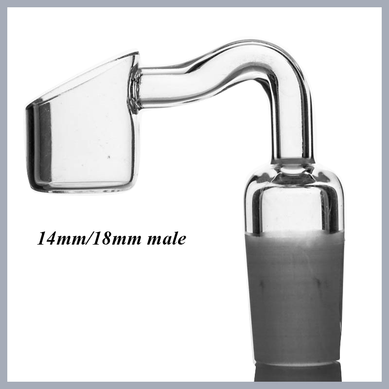 

ST-757 Manufacturer 14.5mm/18.8mm curved pipe Quartz nail for water by radiant glass