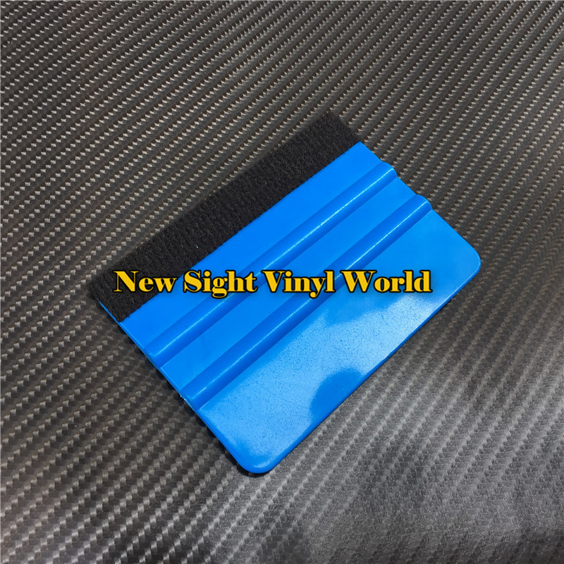 

Felt Squeegee For Vinyl Film Flexible Squeegee With Felt Car Vinyl Film Wrap Tool, Blue