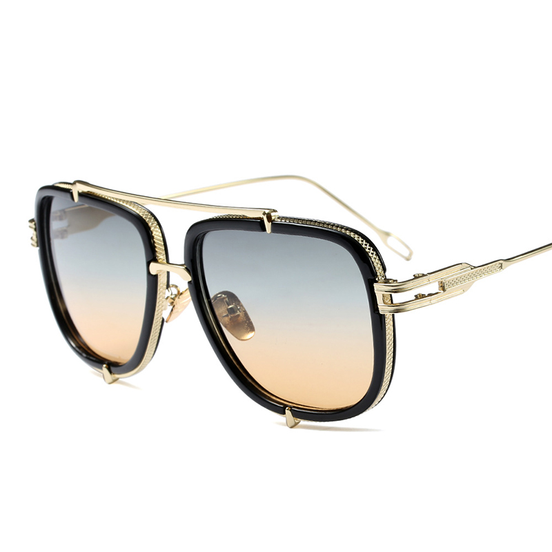 

new high quality sunglasses women brand designer ladies fashion coating sun glasses for men Gafas de sol pilot shades, White;black