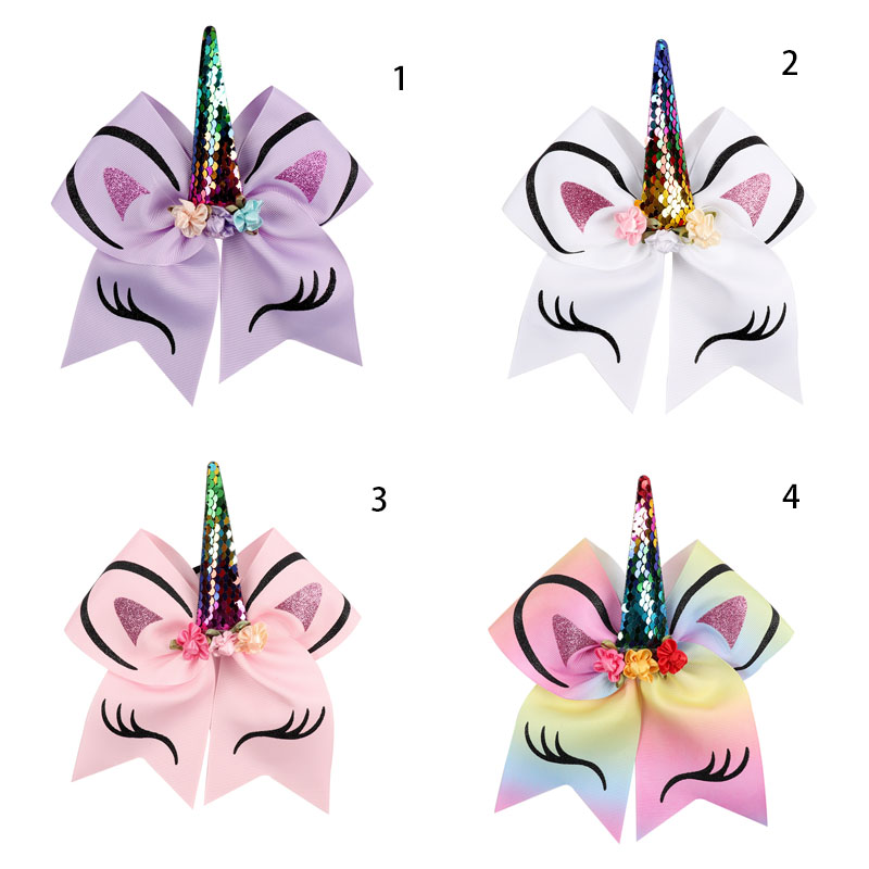 unicorn cheer bow
