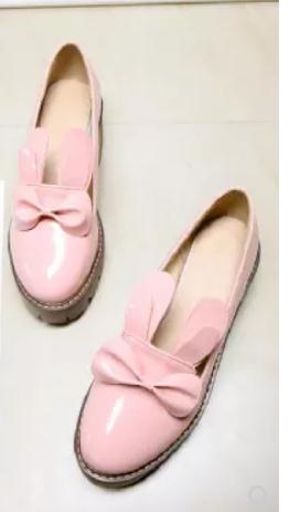 

Free send 2018 spring and Autumn new style Korean Shallow mouth thick bottom Low-heel bowknot women's shoes, Black