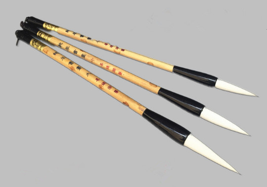

Chinese calligraphy hair brush no fork pure wool pen cents