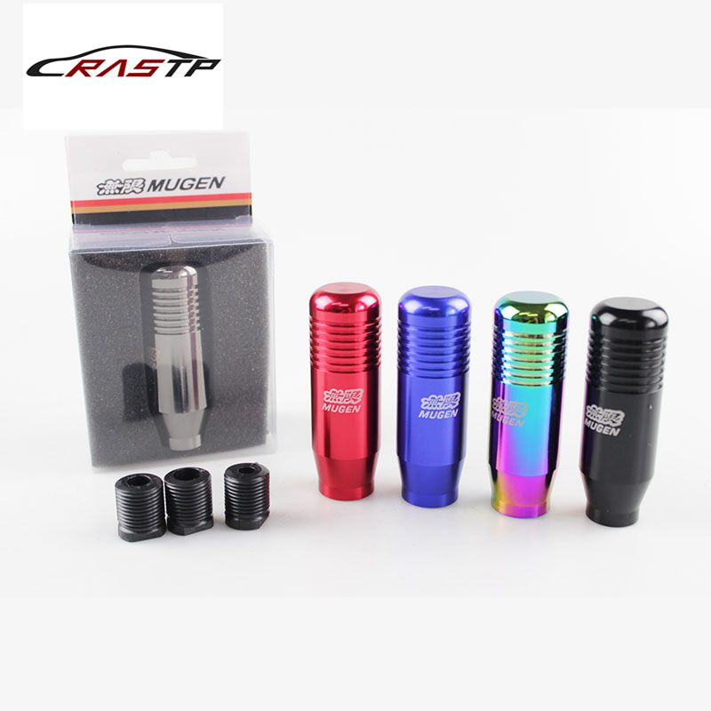 

RASTP-Universal Racing Car Parts JDM Aluminum 8.5cm Length Extended Mugen Gear Shift Knob Gear Shifter RS-SFN016