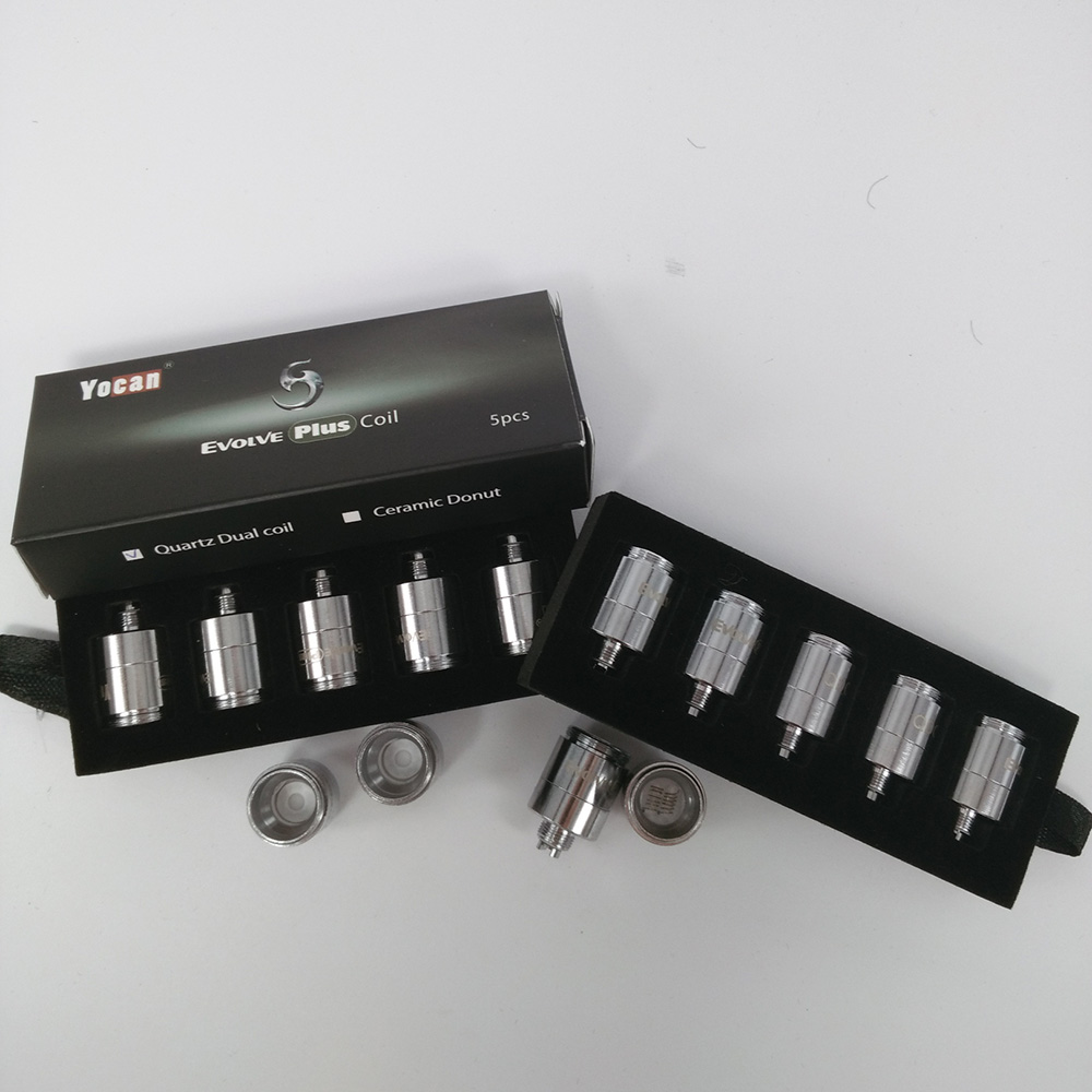 

Original Replacement Quartz Dual Coils Ceramic Dount Coil for Yocan evolve plus wax Pen Kit Rebuildable Atomizer Coils