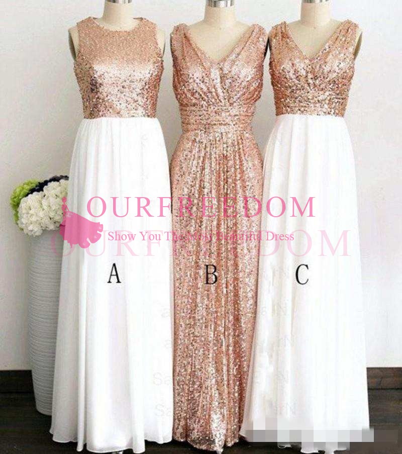 rose gold sequin bridesmaid dresses plus size