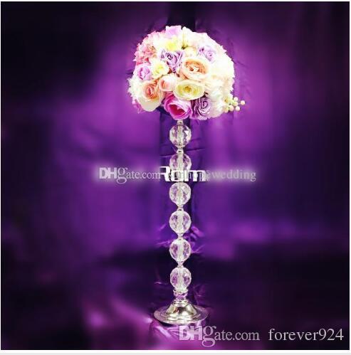 

Wholesale cheap wedding flower decoration elegant 60cm tall flower stand artificial flower arrangement wedding table centerpieces event deco