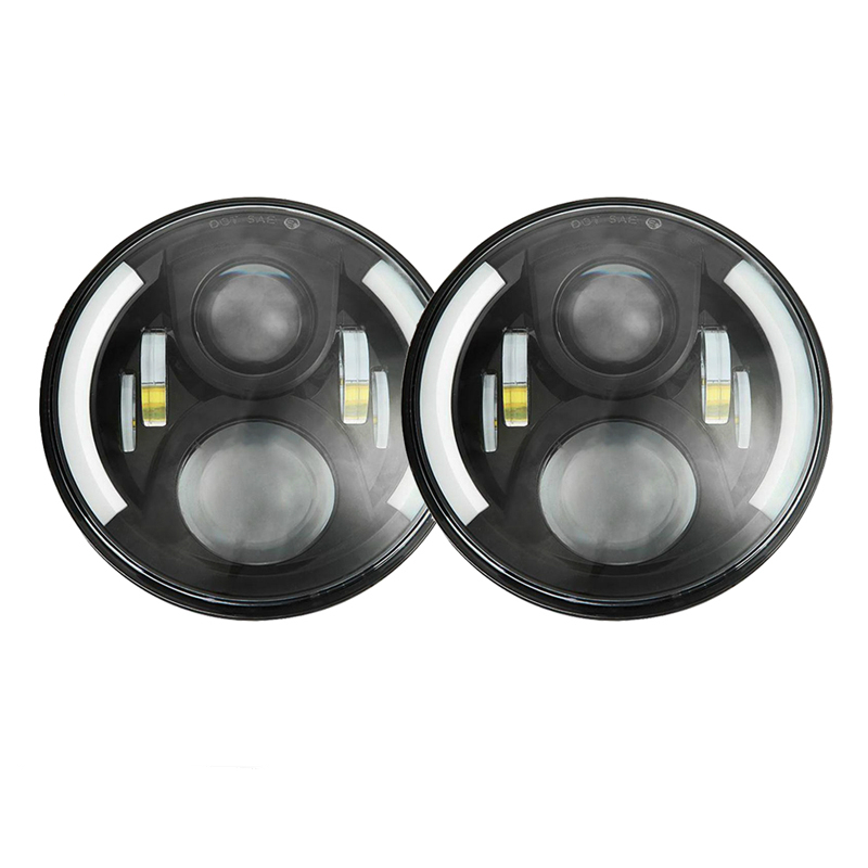 

2pcs 7inch 60W LED Headlight for Jeep CJ/Wrangler JK Headlamps Led Driving Light for Land Rover Defender H4 H13 Headlights