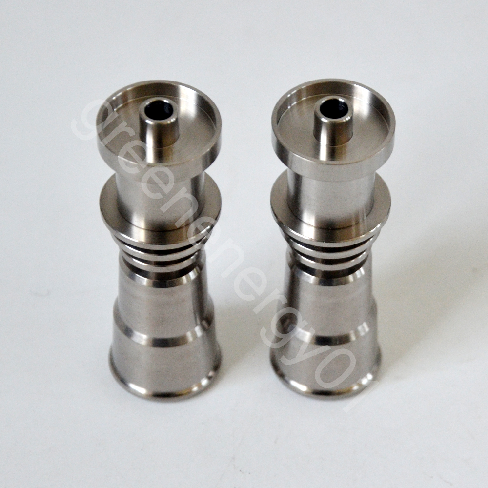 

Universal Domeless Grade 2 Titanium Nail 14/18mm Female Domeless Nail GR2 Adjustable for Glass Bongs Water Pipes Dab Rigs