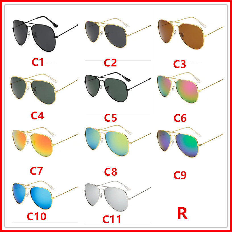 

High quality Polarized lens pilot Sunglasses For Men and Women Brand designer Vintage Sport Sun glasses With case and box 30255