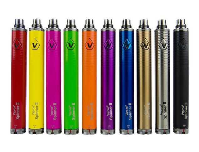 

Vision Spinner II 13 colors 1650 mah Electronic Cigarettes Ego Twist 3.3V-4.8V Vision Spinner 2 Ecigs For E cigarette Vape Pen DHL FREE