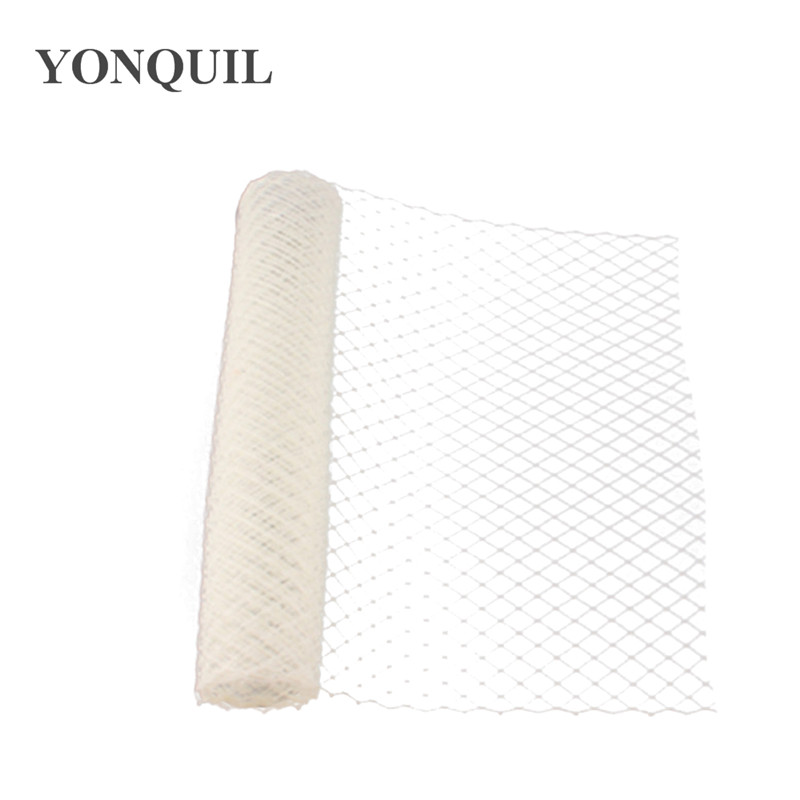

Ivory Birdcage Veils 45 CM width For women Mesh Veils fascinator bridal nettings material DIY Hair accessories 10yard/lot 2018 New arrival, Slivery;golden