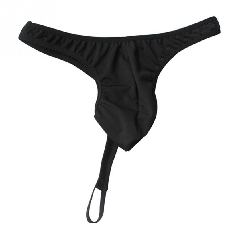

Sexy Men Bikini Thong G-string Swim Shorts Black, White;black