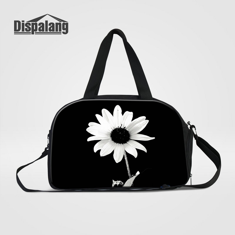 

Good Quality Women Travel Bag Duffle Bags Personalized Flower Pattern Meduim Capacity Sport Gym Bag Brand Designer Luggage Weekend Handbags, As the picture show