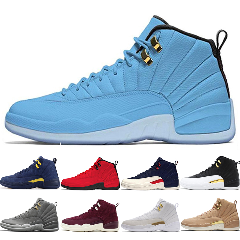 

2020 12 12s men basketball shoes Michigan Bulls College Navy UNC NYC Vachetta Tan Wheat Dark Grey Bordeaux The Master mens Sports sneakers, #24 wool