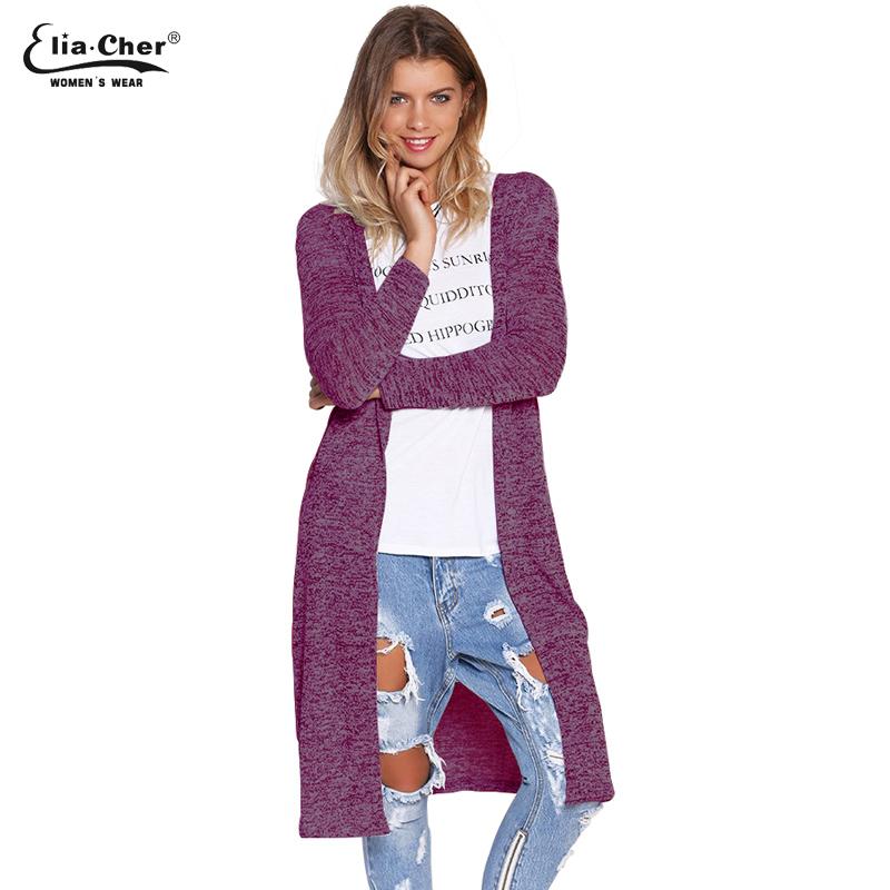 

Cardigan 2017 Open Stitch Women Sweater Slim Lady Winter Long Knitted Cardigans Tops Brand Plus Size Casual Poncho Women Sweater, Blue