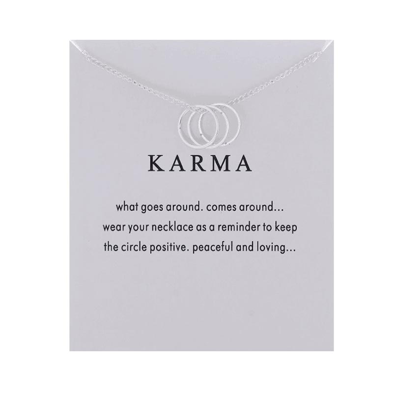 

Triple Circle Infinity Pendant Necklace 3 Interlocking Infinity Circles Fashion Pendant Necklaces Mothers Day Jewelry Gift