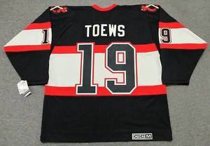 Mens Womens Kids-JONATHAN TOEWS Chicago Blackhawks 1930's CCM Vintage M&N Custom Any Name&No. Hockey Personalized Jerseys Goalit Cut Jerseys