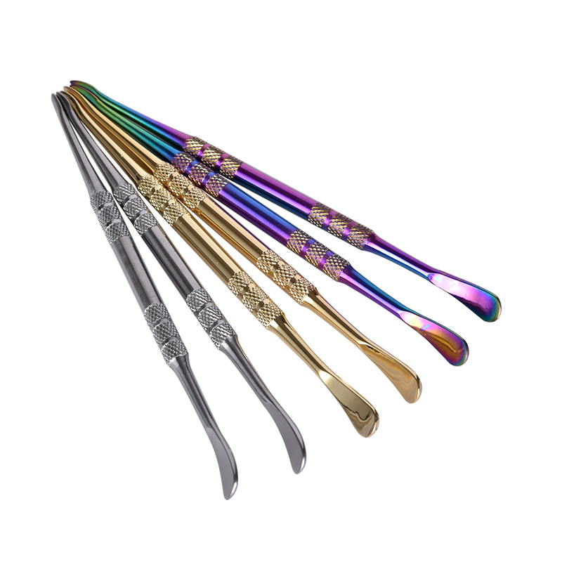

Wax dabbers Dabbing tool with pp tube 121mm titanium dab tool Stainless Steel Gold Colorful Pipe Cleaning Tool