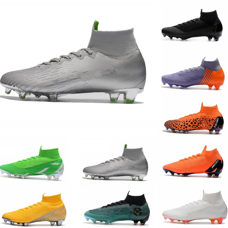

2018 Mens Mercurial Superfly VI 360 Elite Ronaldo FG CR soccer shoes chaussures football boots high ankle Soccer Cleats, #18