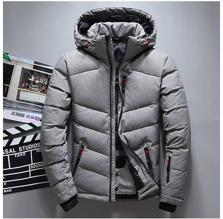 Men's Winter duck down Jacket men's Warm Jacket Fashion Hooded Thick Warm parka Casual winter clothing XD481