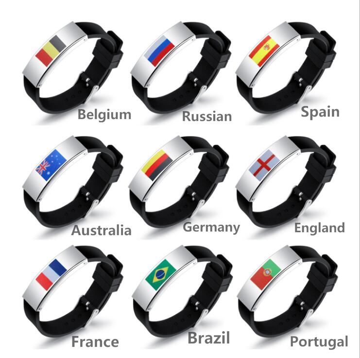 Bracelets de drapeau de Match de football pour les fans de football Allemagne