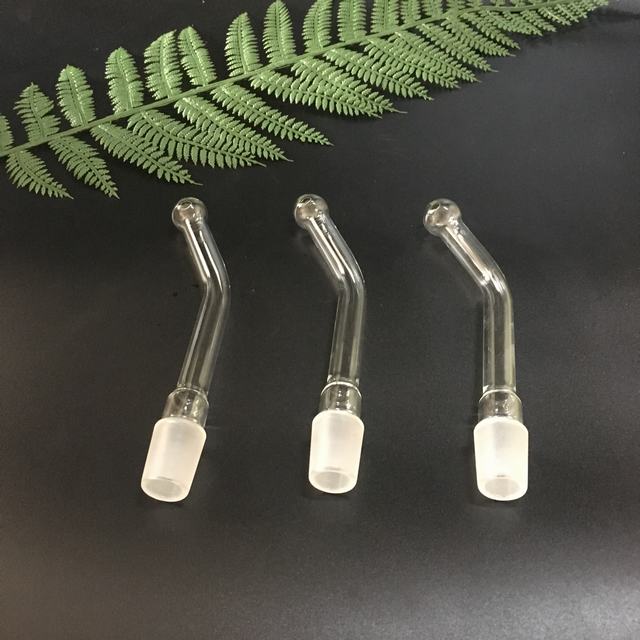 

18.8mm glass hookah female male head with curved adapter nozzle