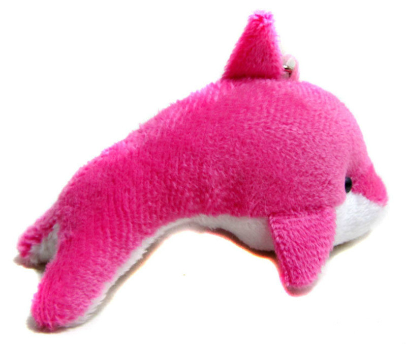 plush dolphin keychain
