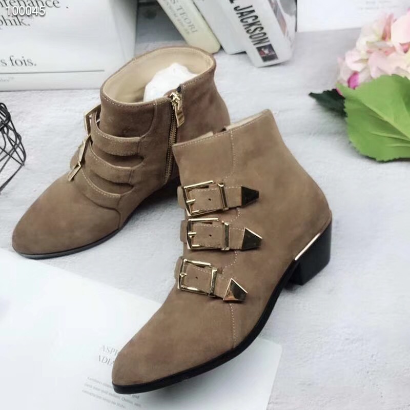 

Winter women's short boots leather thick bottom Martin boots quality top layer cowhide + fine cattle inner wool leg imported SUEDE SIZE 42, Black1