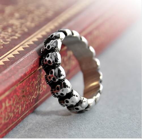 

New arrive Fashion Punk Devil Skull Fashion magic Ring For Men Personality Design For Male Party Cool Hip Hop Ring Jewelry