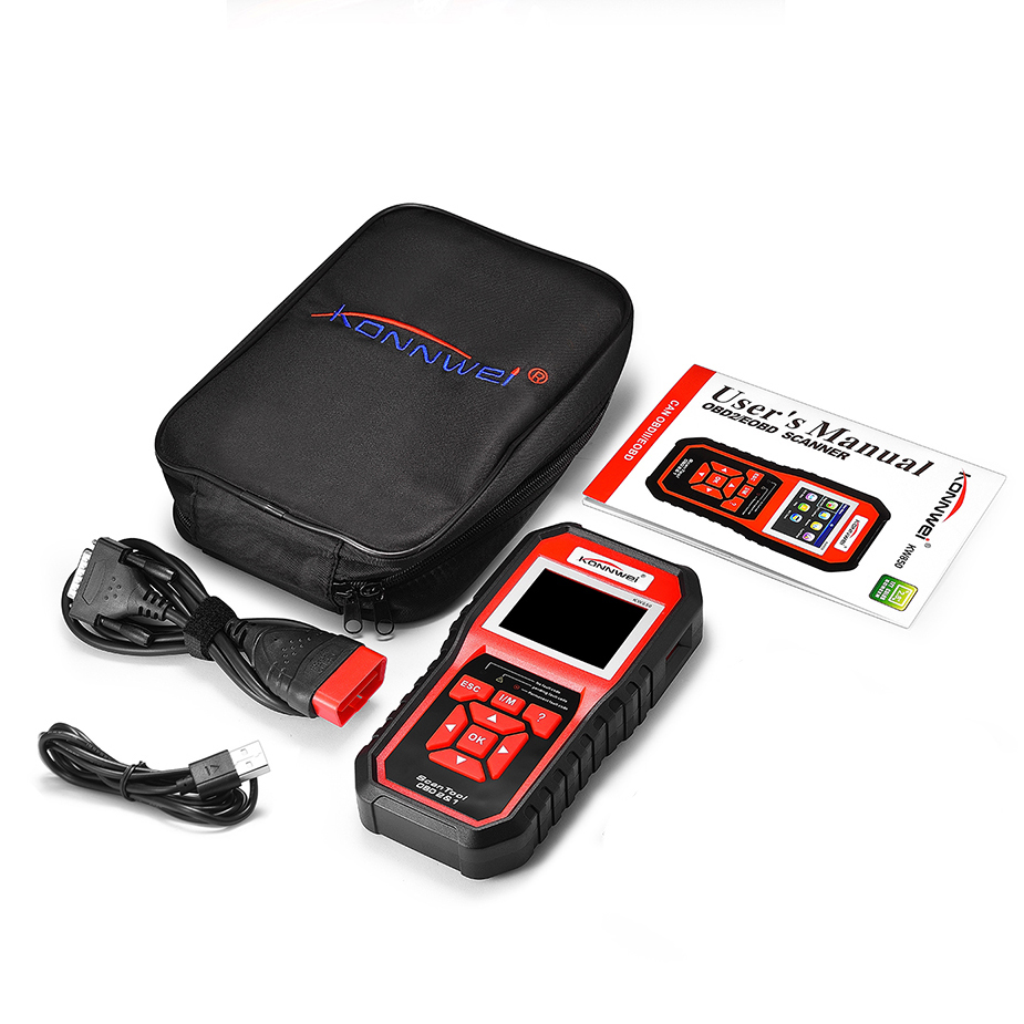 KW805 MS300 Konnwei CAN OBDII Code Scanner Engine Check Diagnostic Reader OBD2