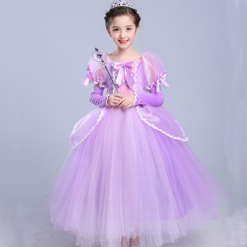 Download 2020 Girls Rapunzel Princess Dress Up Cosplay Costume Kids Puff Desktop Wallpaper Free Wallpaper 2020 Girls Rapunzel Princess Dress Up Cosplay Costume Kids Puff For Android
