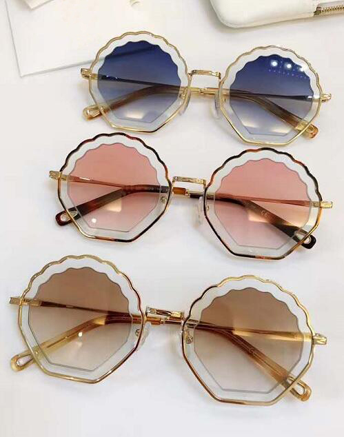 Wsunglass New irregular metallic hollowing Sunglasses/_1