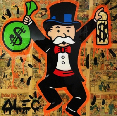 

High Quality Handpainted & HD Print Alec Monopoly Banksy Graffiti Pop Art Oil Painting On Canvas Home Decor Wall Art g283
