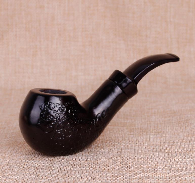 

New solid wood carving filter pipes, hammer, portable men's smoking accessories