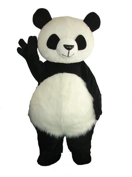 2018 Costume de mascotte de panda géant chinois de haute qualité Version chaude Costume de mascotte de Noël Livraison gratuite