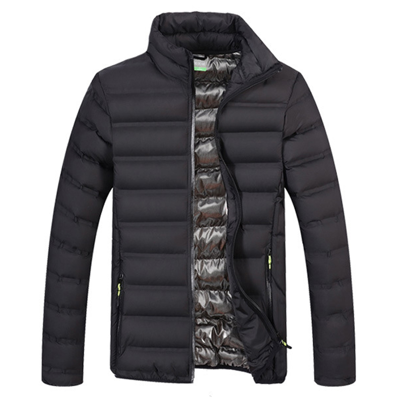 

2018 New Arrival Winter Jacket Men Thicken Warm Jaqueta Masculina Stand Collar Solid Coat Casual Jackets Man Parkas Dropshipping, Blue