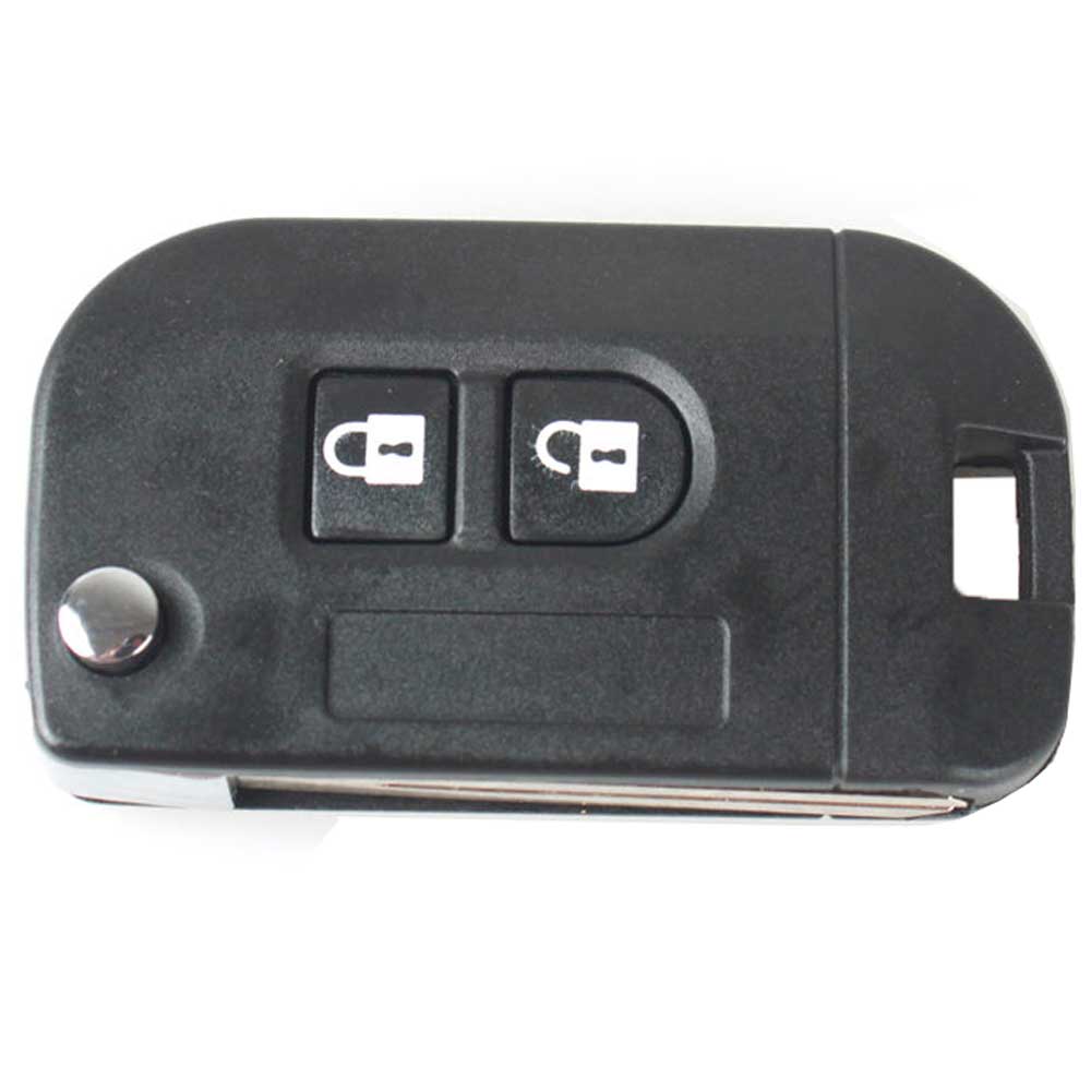 2Buttons Replacement Remote Key FOB case FLIP KEY CASE UPGRADE For Car NISSAN MICRA NOTE NAVARA REMOTE 45 MM-image-415271333