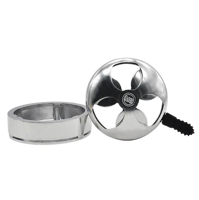 

2018 new type of hookah carbon stove fittings MS carbon furnace, carbon stove, hookah fittings, silver color