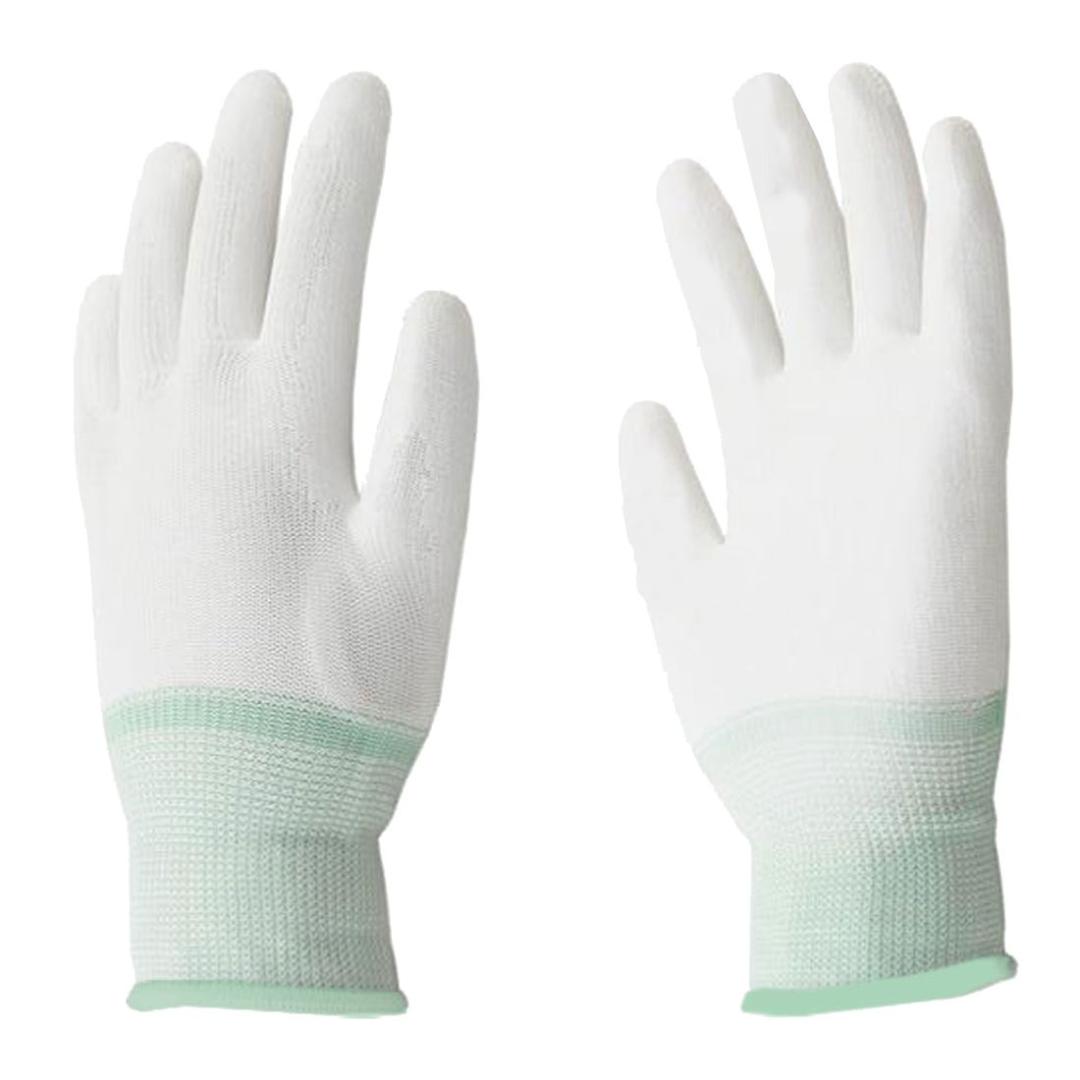 5pairs Hot Sell White Motion Machine Women Men Quilting Sewing Work Gloves Nylon