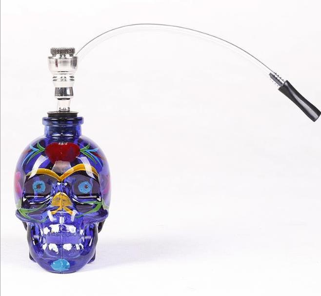 

Personality Color Glass Pipe Skeleton