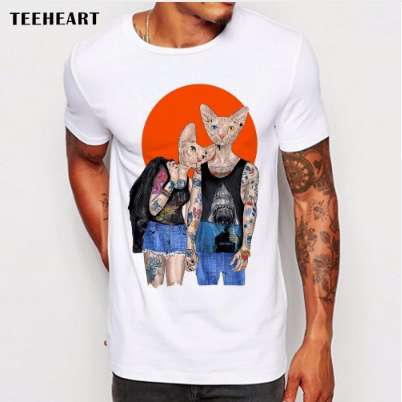 Hommes Moto Biker T-shirt V-Twin Rocker Skull Tatouage Motif King à 5xl