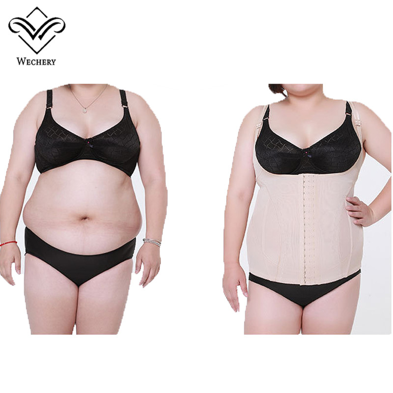 

Wechery Slimming Underwear Corset Body Modeling Strap Waist Trainer Seamless Shapers Tops for women Slim Vest Fajas plus size, Skin
