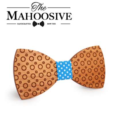 

Mahoosive necktie Bowtie Butterfly Gravata Ties For Men Dot Handmade Wood Bow ties boda corbatas mens ties