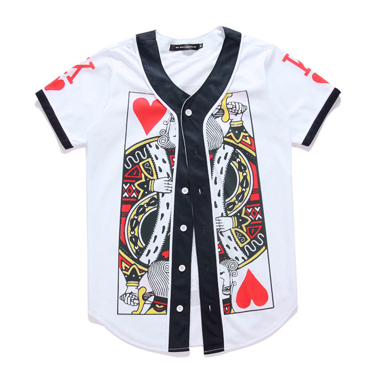 

Baseball Shirts 3D Print Men Women Funny Hip Hop Baseball Jerseys T Shirt Short Sleeve Tee Shirt, Black
