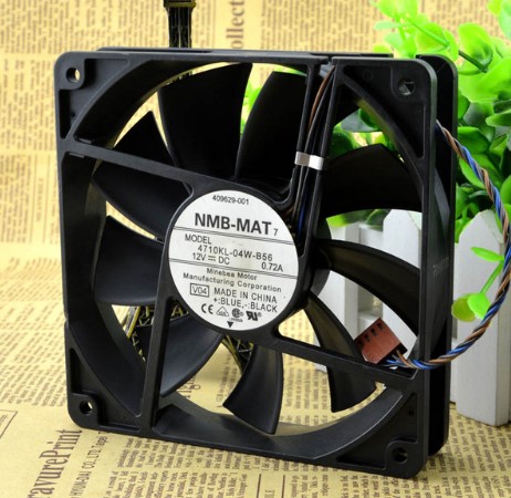 Brand For NMB 1604KL-04W-B49 4010 40mm DC 12V 0.1A dual ball bearing axial cooling fan
