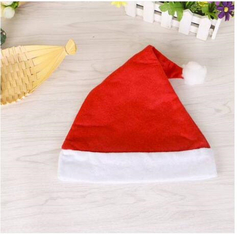 

Wholesales!!! Adult Red The Ordinary Christmas Santa Hats Children Cap Christmas Decorations
