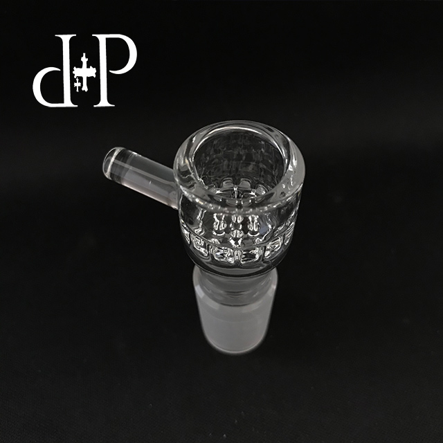 

18mm Version Vaporizer screen Bowl Glass glass vape New for popular brand FC forum 22mm PlusPlus male hole 19 pore plate glass Short Gouhd, Black;white